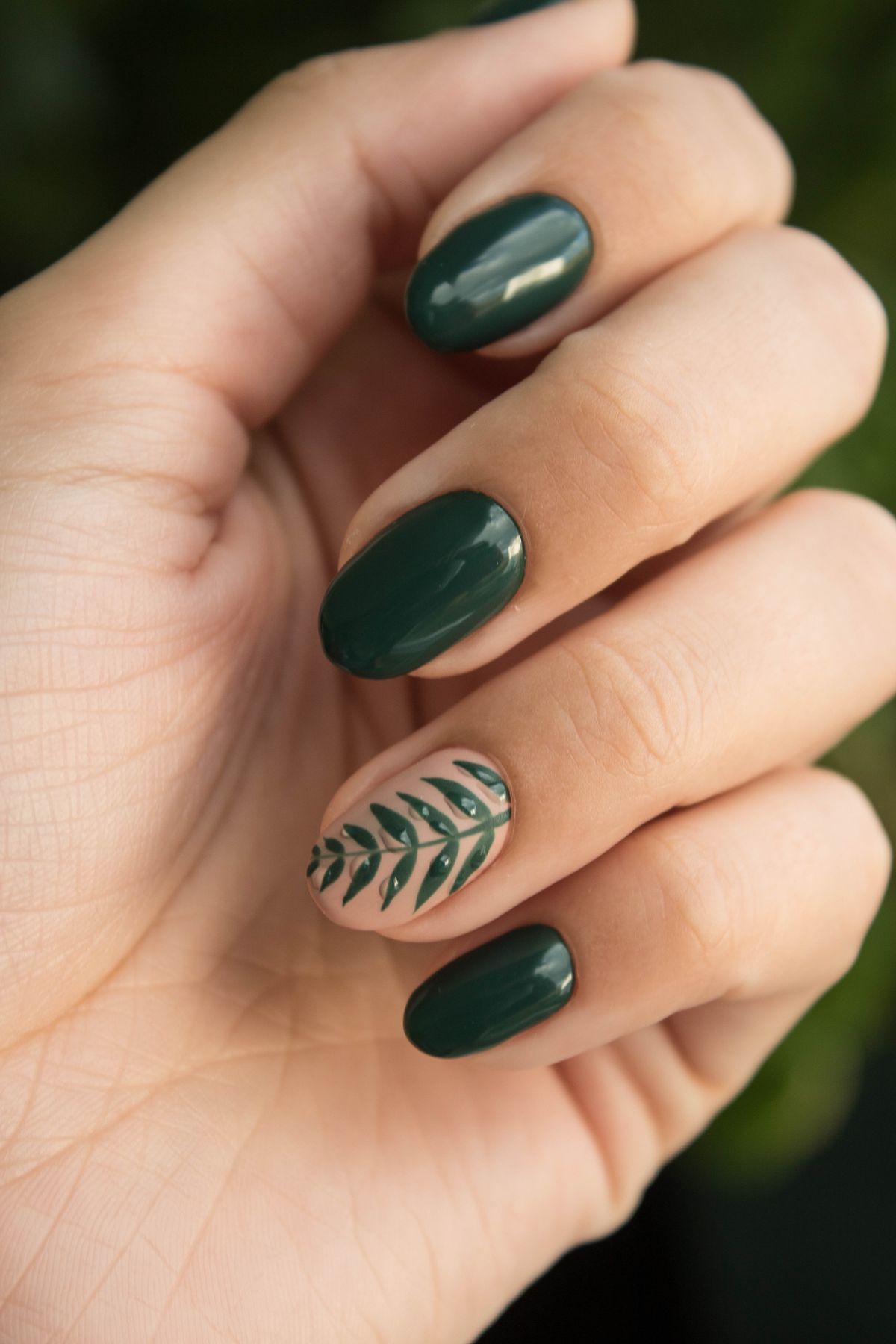 Polished nails after a salon visit